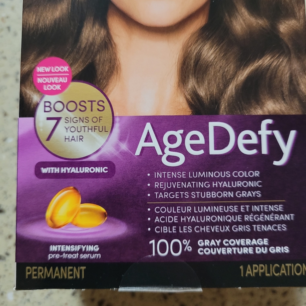 Lot of 5 Clairol Age Defy Permanent Hair Color #5 MEDIUM BROWN SEALED Boxes - Picture 3 of 8